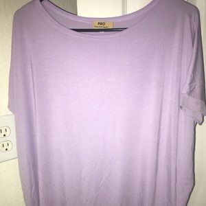 Lavender short sleeve Piko top